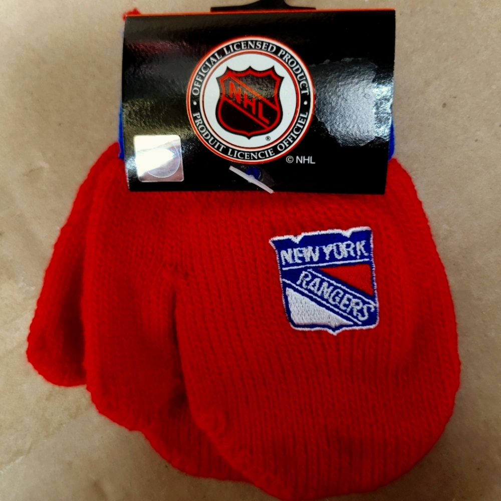 NHL NEW YORK RANGERS YOUTH MITTENS
